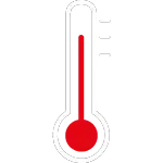 Thermomètre qui monte grâce à l' isolation