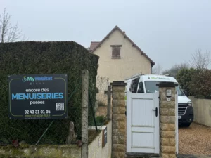 Chantier de menuiseries réalisé par MyHabitat