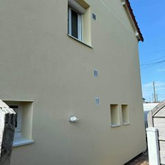 Pignon de façade en isolation thermique extérieure